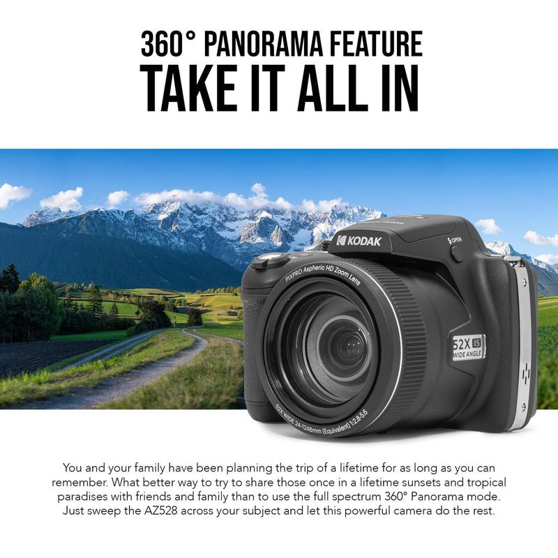 Câmera digital KODAK PIXPRO AZ528 16MP Astro Zoom 52x preta